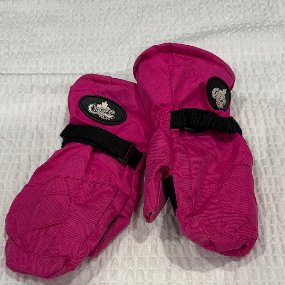 Choko Kids Pink Ski Mittens